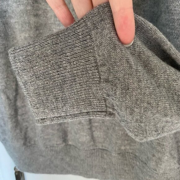 HAUGHT & Ashbury Wool & Cashmere Quarter Zip Pullover Sweater - Picture 5 of 6